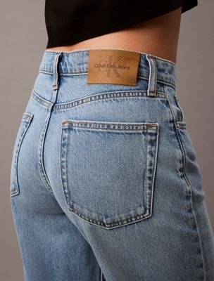 blue lyle wide leg jeans for women calvin klein jeans