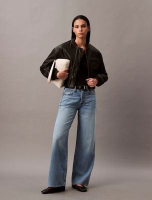 multi wide leg jeans for women calvin klein jeans