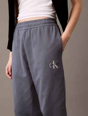 grisaille relaxed monogram joggers for women calvin klein jeans