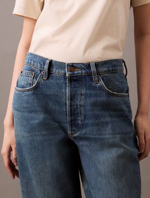 vintage river destroyed 90's loose jeans for women calvin klein jeans