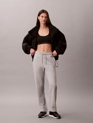 grey cotton terry barrel joggers for women calvin klein jeans