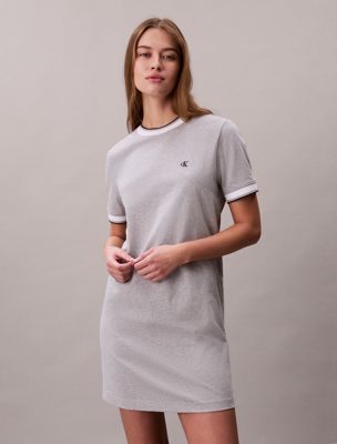 robe t-shirt ringer sportive grey pour femmes calvin klein jeans