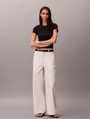 beige baggy chino pants for women 