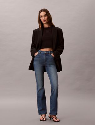 blue skinny bootcut jeans for women calvin klein jeans