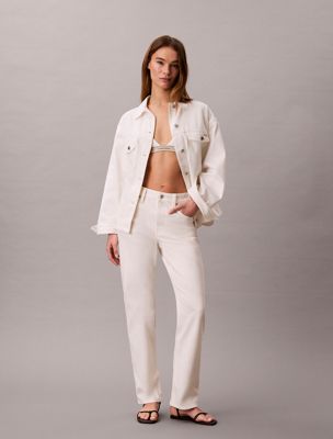 white belted denim jacket for women 