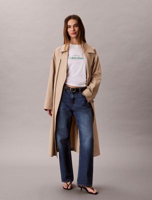 blue klassiek t-shirt met nyc-logo voor dames - 