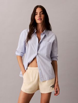white delphin shorts aus frottee für damen - calvin klein jeans