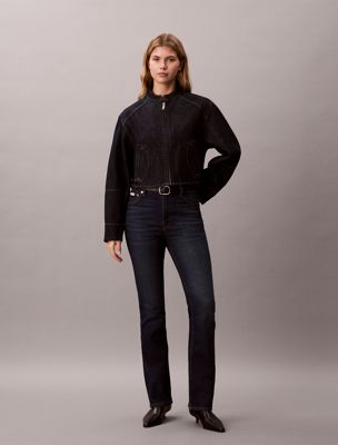 skinny bootcut jeans blue de mujeres 