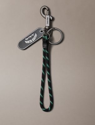 grey heritage crest logo key fob for men calvin klein