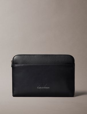 black laptop totebag met signatuurmonogram voor heren - calvin klein