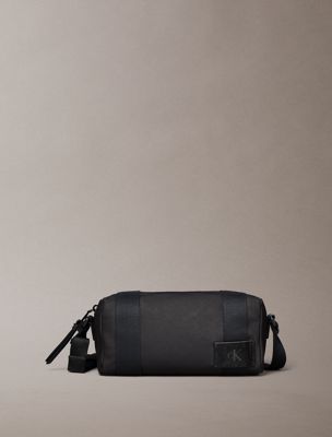 black canvas camera bag for men calvin klein