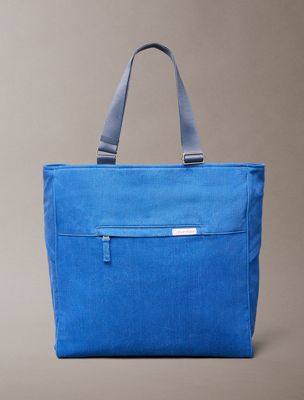 sac cabas en jean blue pour hommes calvin klein