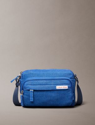 sac pour appareil photo en jean blue pour hommes calvin klein