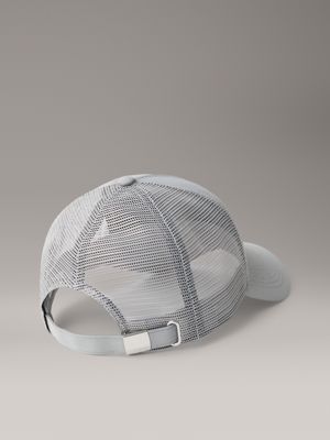 brown czapka trucker z logo dla mężczyźni - calvin klein