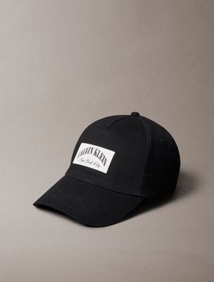 gorra de béisbol clásica con parche black de hombres calvin klein