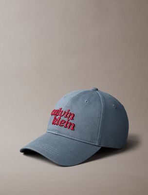 blue 1989 embroidered ck logo cap for men calvin klein