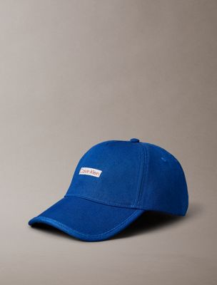 casquette réglable en jean avec logo blue pour hommes calvin klein