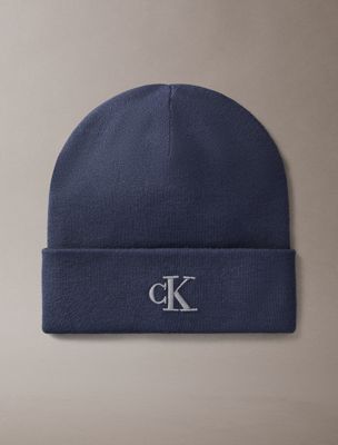 blue czapka z logo dla mężczyźni - calvin klein