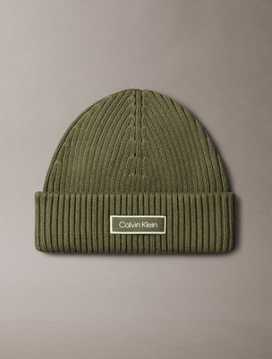 bonnet de pêcheur en coton green pour hommes calvin klein