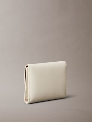 chateau leather rfid trifold cardholder for women calvin klein