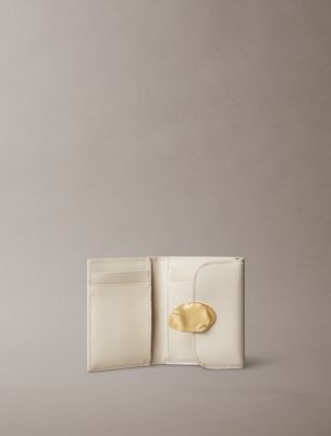 chateau leather rfid trifold cardholder for women calvin klein