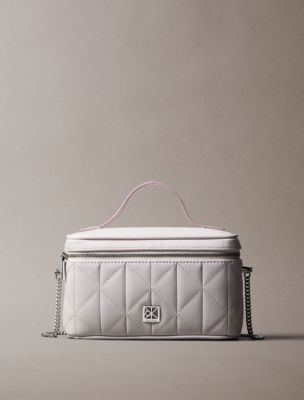 trousse de toilette matelassée white pour femmes calvin klein