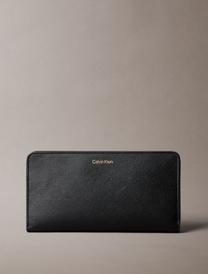 black foil logo wallet for women calvin klein
