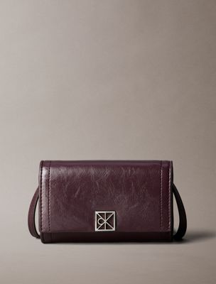 portefeuille avec logo emblématique black pour femmes calvin klein