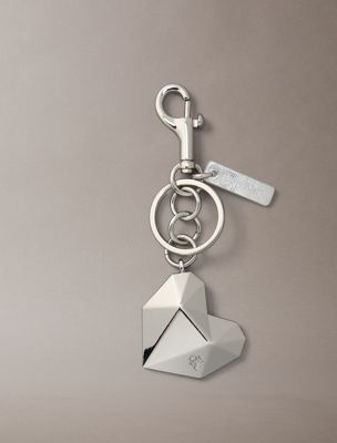 grey ck herz-metall-anhänger für damen - calvin klein