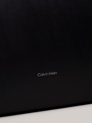 sac cabas en cuir black pour femmes calvin klein