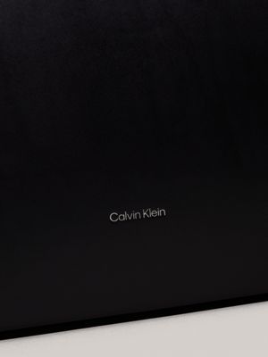 black leather tote bag for women calvin klein