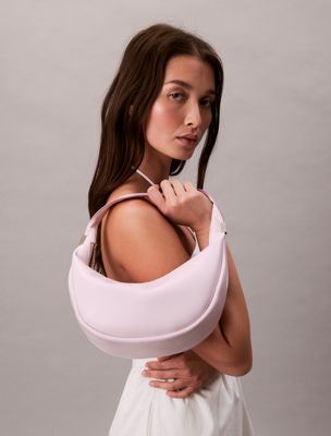 purple kleine hobo-bag für damen - calvin klein