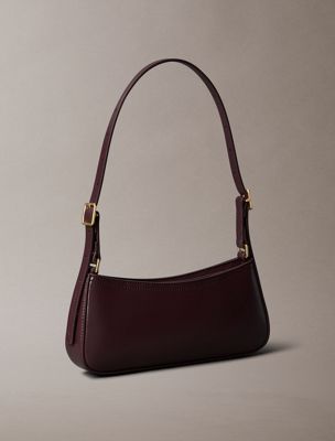 borsa da spalla con elementi metallici con logo monogramma fudge da donne calvin klein