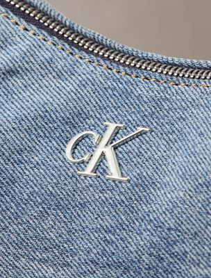 denim small denim hobo bag for women calvin klein
