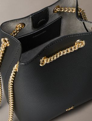black bucket bag for women 