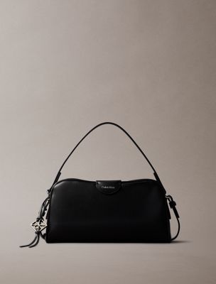 black trio compartment crossbody camera bag for women calvin klein