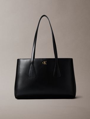 sac cabas business avec logo monogramme black pour femmes calvin klein