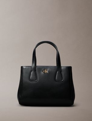 black refined crossbody bag for women calvin klein