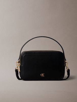 black monogram logo crossbody camera bag for women calvin klein