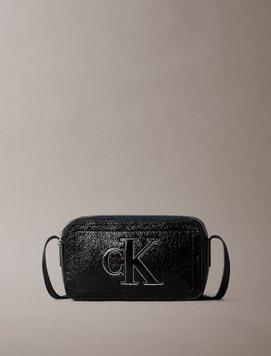 black signature monogram crossbody camera bag for women calvin klein