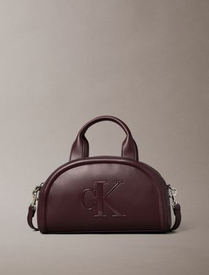 brown signature monogram crossbody bag for women calvin klein