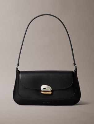 bolso de hombro con herrajes black de mujeres calvin klein