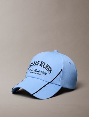 blue uv twill heritage logo adjustable cap for women calvin klein