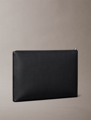 black folio document case for men calvin klein jeans