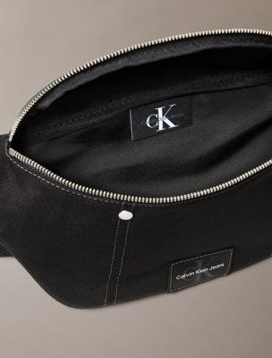 black canvas bum bag for men calvin klein jeans