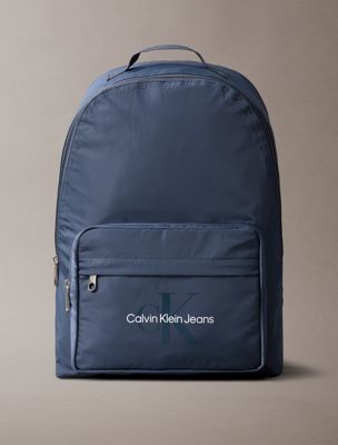 blue laptop backpack for men calvin klein jeans