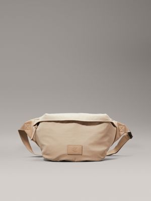 grey oversized bum bag for men calvin klein jeans