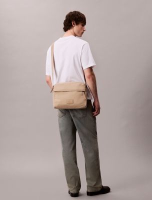 crockery crossbody flight bag for men calvin klein jeans
