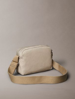 crockery canvas crossbody camera bag for men calvin klein jeans