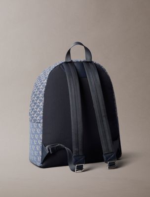atmosphere/blue indigo logo jacquard backpack for men calvin klein jeans